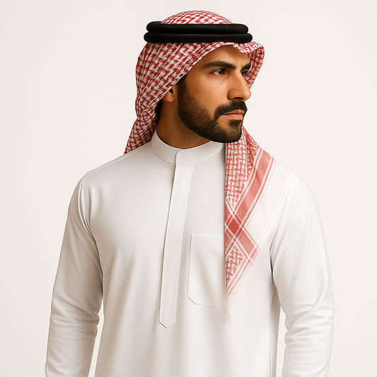 Al Raqi Signature Thobe – Classic White