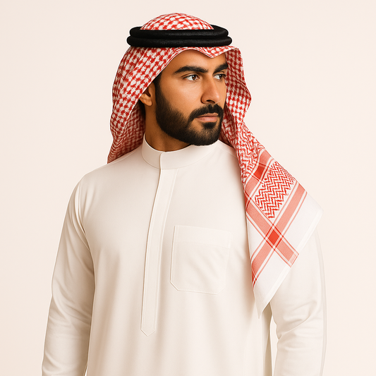 Al Raqi Signature Thobe – Soft Off-White