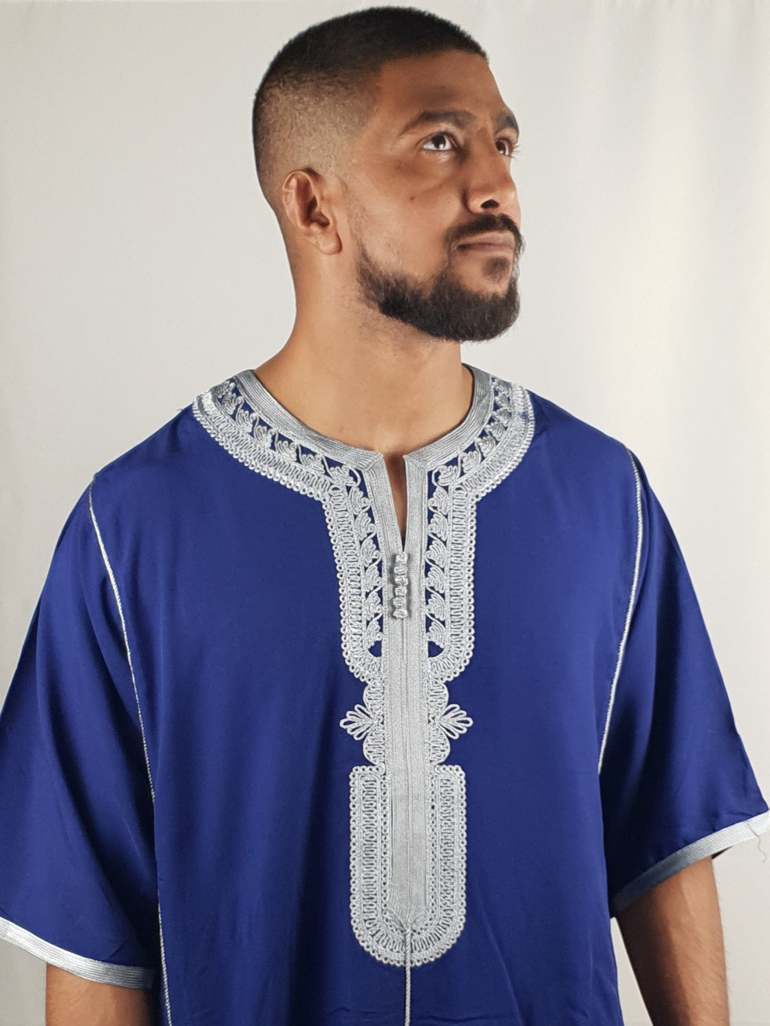 Moroccan Prestige Jillabah - Royal Blue