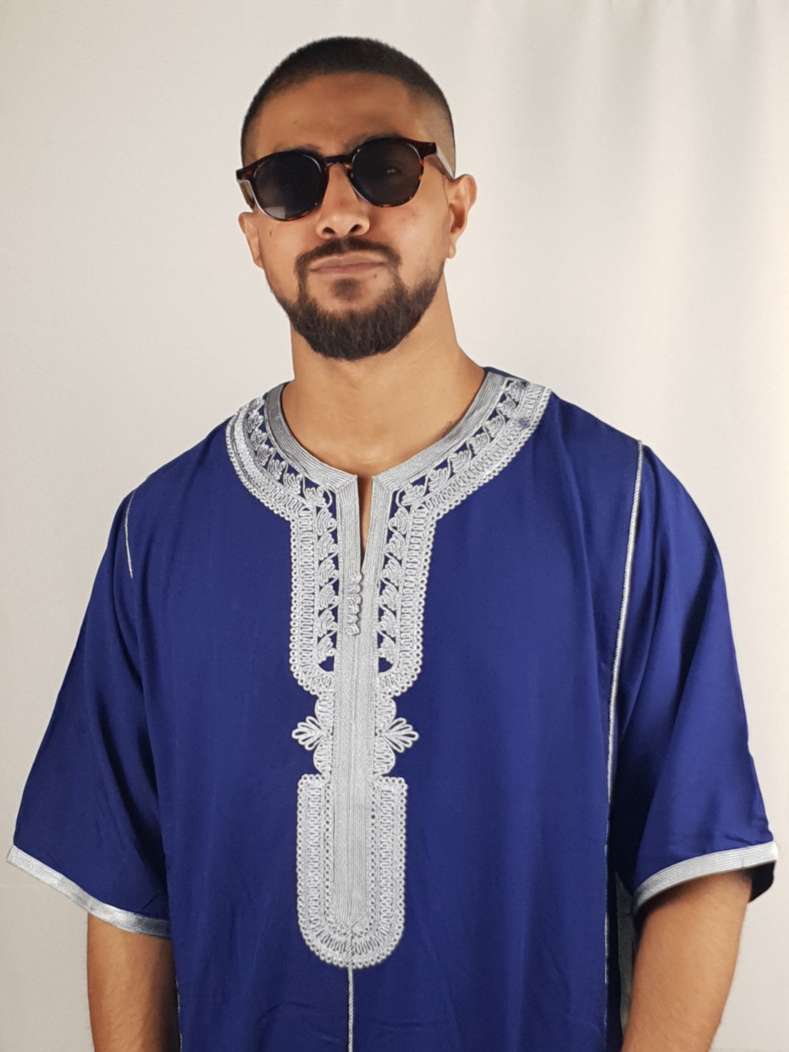 Moroccan Prestige Jillabah - Royal Blue