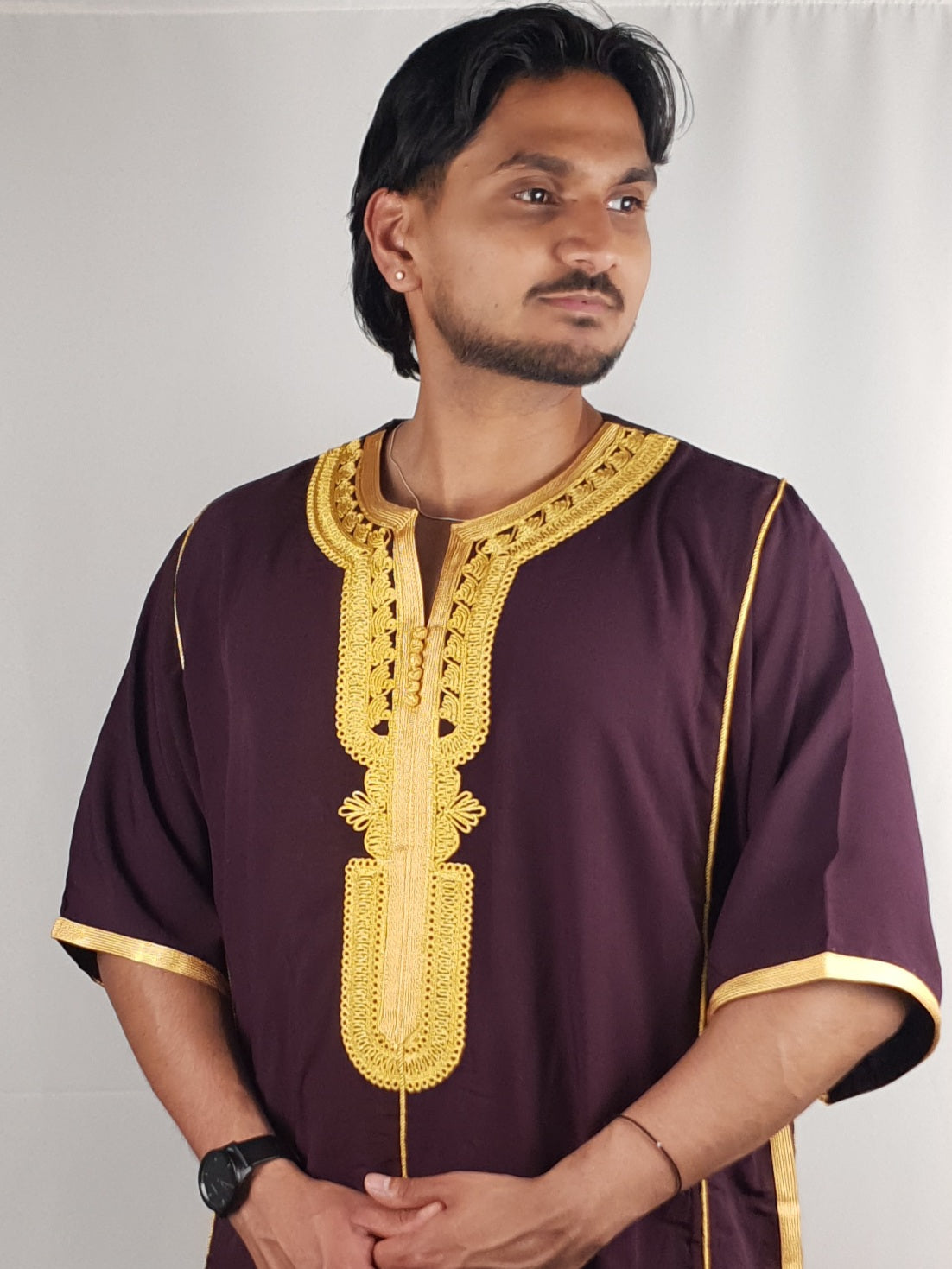 Moroccan Prestige Jillabah - Sunset Brown