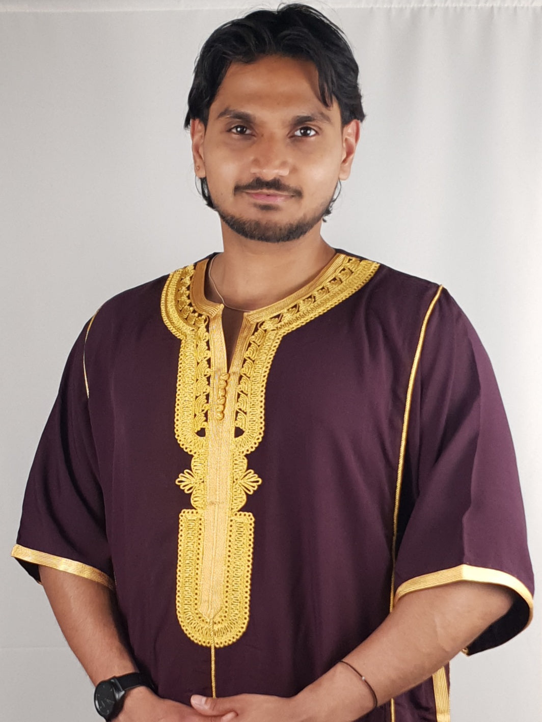 Moroccan Prestige Jillabah - Sunset Brown